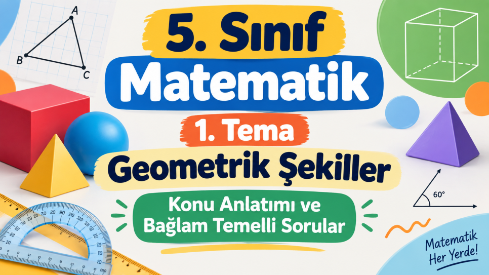 5. Sınıf Matematik 1. Tema Bağlam Temelli Sorular ve LEC Örnekleri | Kitap Kurdu