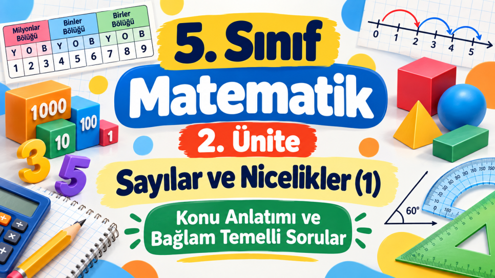 5. Sınıf Matematik 2. Tema Bağlam Temelli Sorular ve LEC Örnekleri | Dersroom