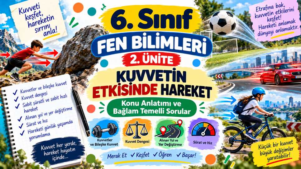 6. Sınıf Fen Bilimleri 2. Ünite Bağlam Temelli Sorular ve LEC Örnekleri | Dersroom