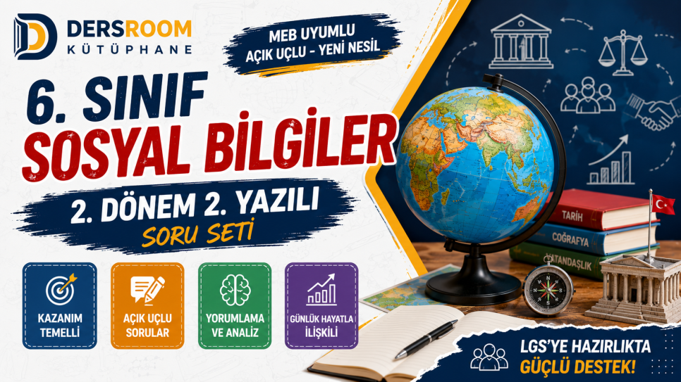 6. Sınıf Sosyal Bilgiler 2. Dönem 2. Yazılı Soruları (PDF) | Kitap Kurdu