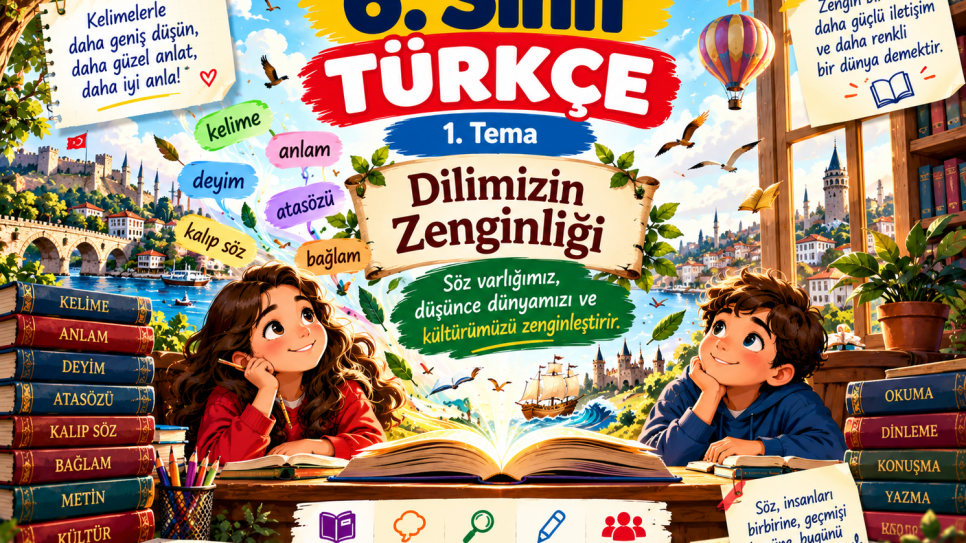6. Sınıf Türkçe 1. Ünite Bağlam Temelli Sorular ve LEC Örnekleri | Dersroom