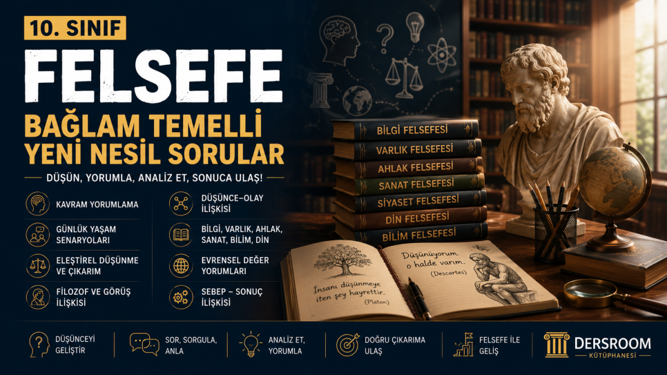 Bağlam Temelli Felsefe Soruları – 10. Sınıf Yeni Nesil PDF | Kitap Kurdu