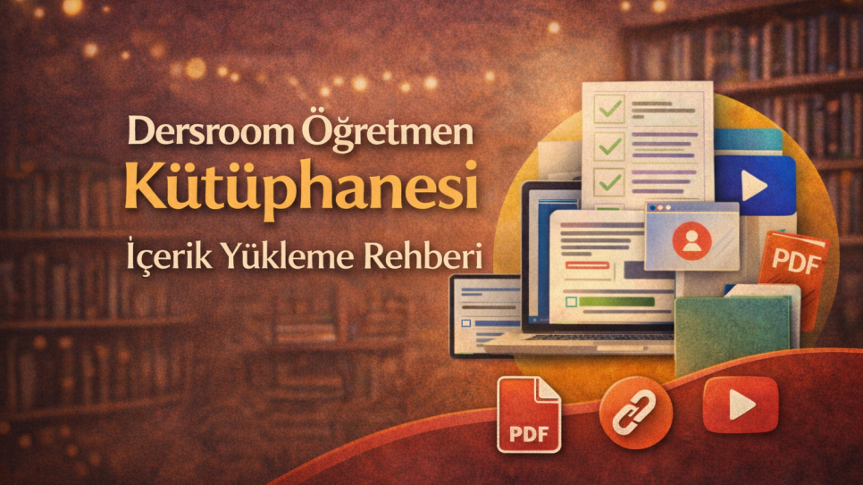 Dersroom Öğretmen Kütüphanesi İçerik Yükleme Rehberi | Kitap Kurdu