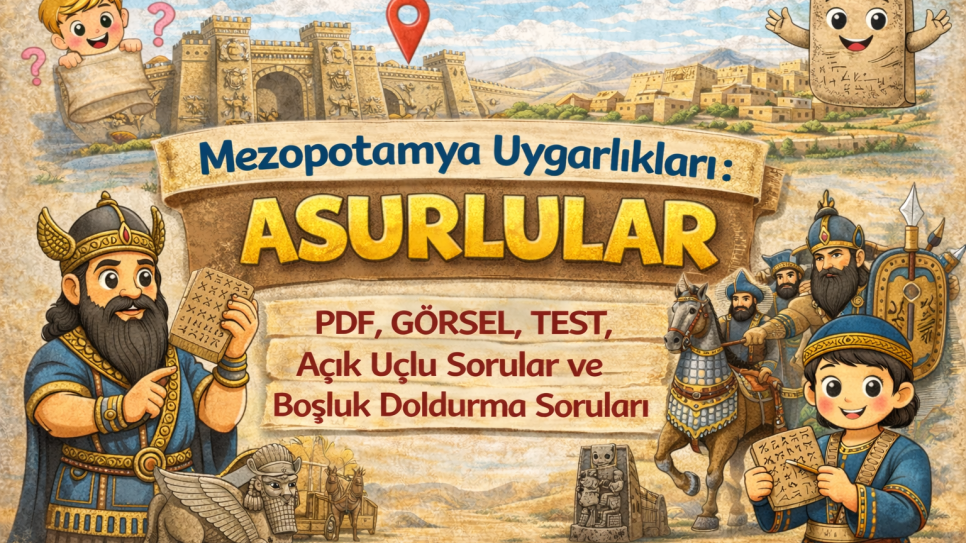 Mezopotamya Uygarlıkları: Asurlular – PDF, Test ve Etkinlikler | Kitap Kurdu