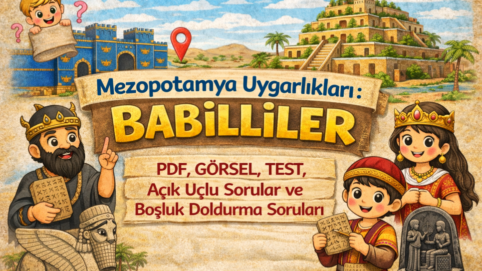 Mezopotamya Uygarlıkları: Babilliler – PDF, Test ve Etkinlikler | Kitap Kurdu