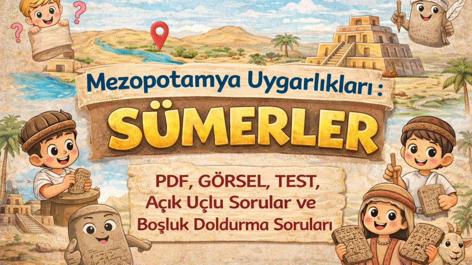 Mezopotamya Uygarlıkları: Sümerler – PDF, Test ve Etkinlikler | Kitap Kurdu
